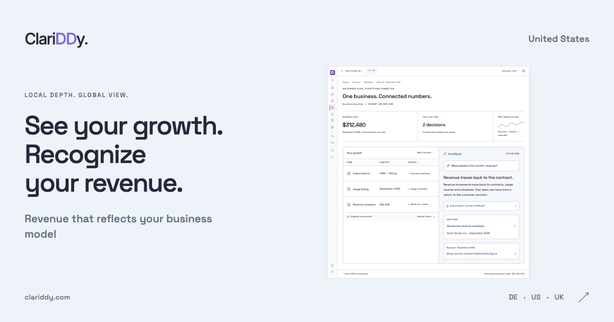 See your growth. Recognize your revenue. Revenue that reflects your business model
