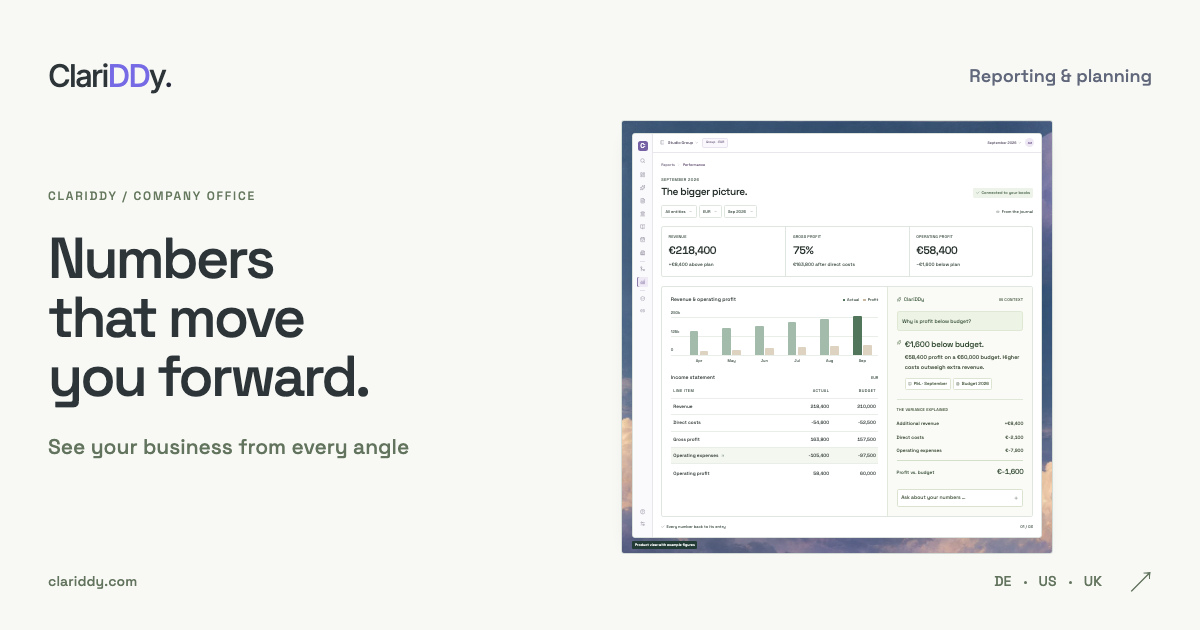 Numbers that move you forward. See your business from every angle