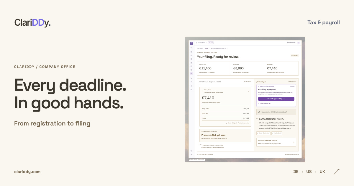 Every deadline. In good hands. From registration to filing